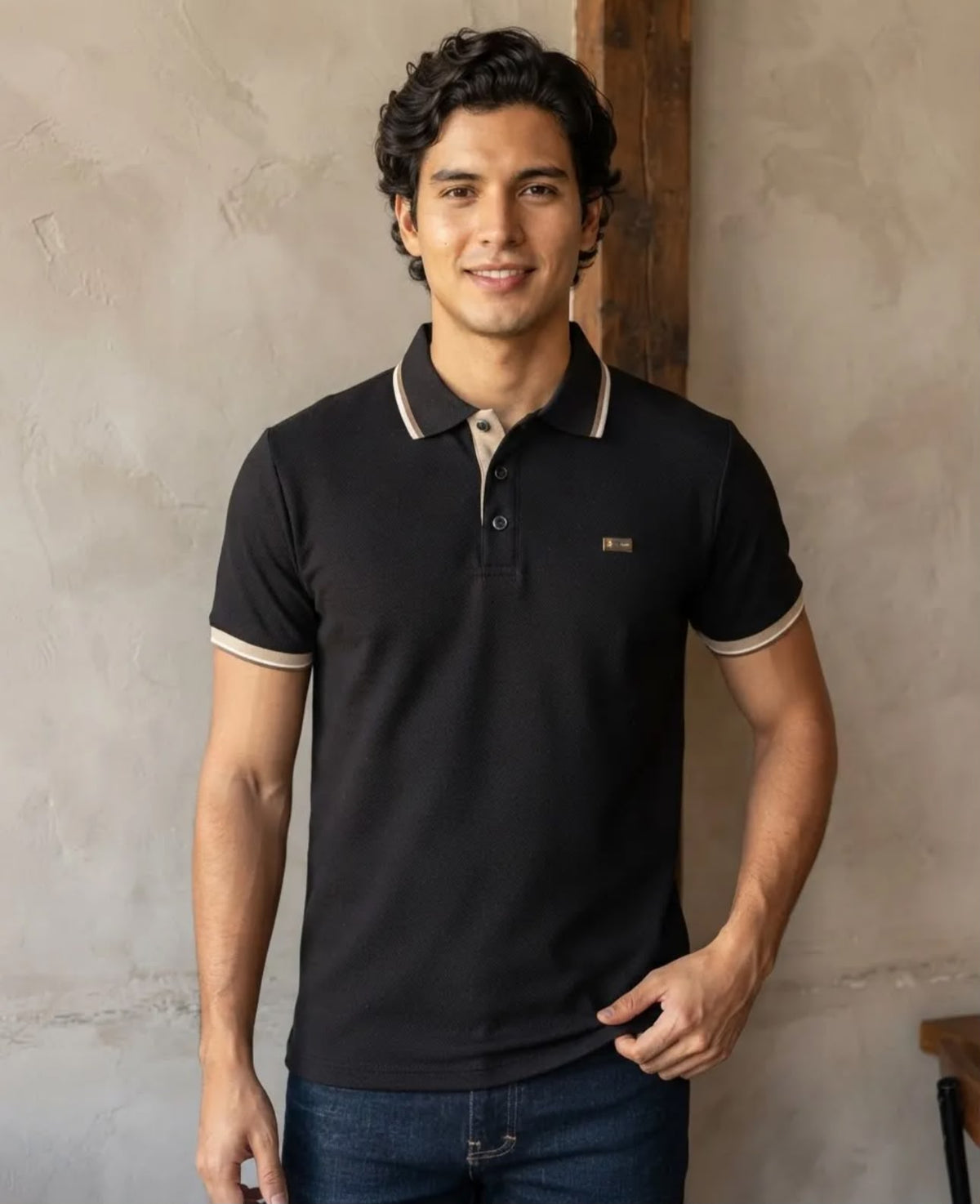 Playera de Caballero Pavini logo