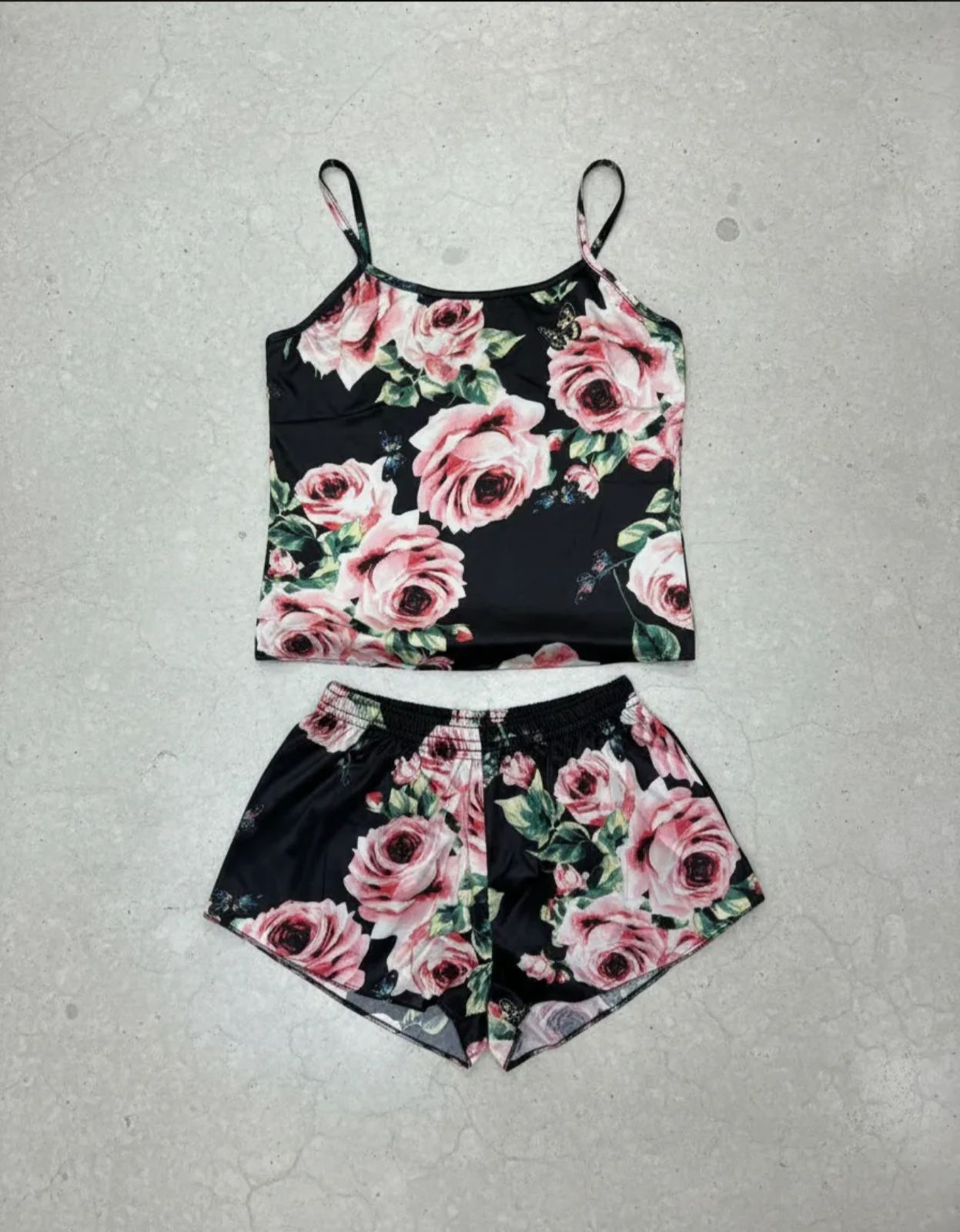 Pijama de Dama short y blusa de tirantes