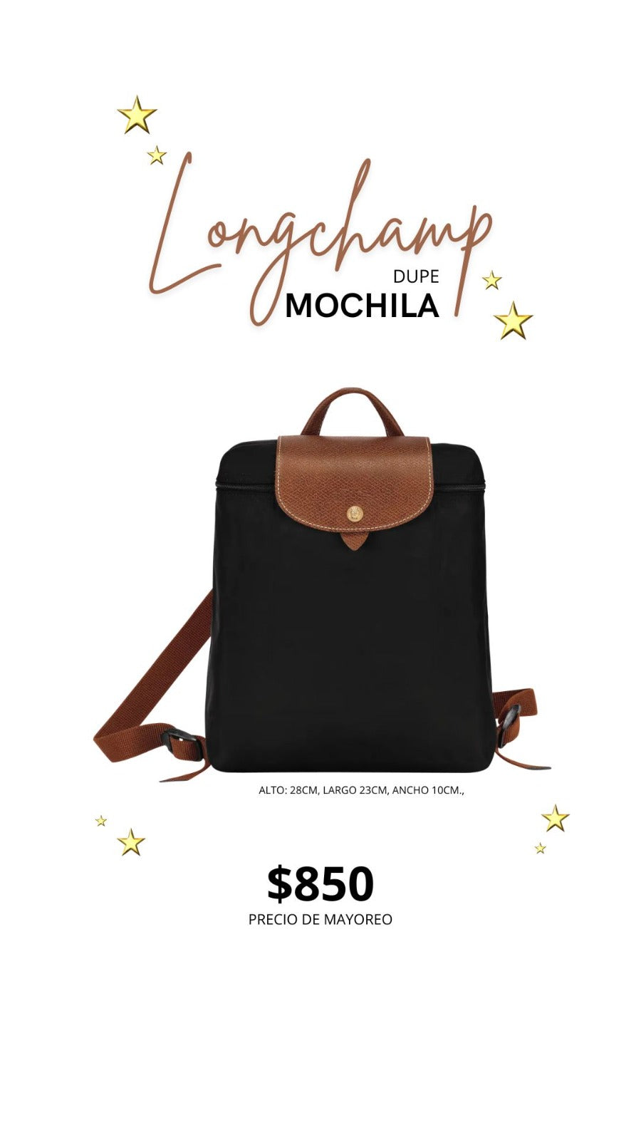Mochila de dama long