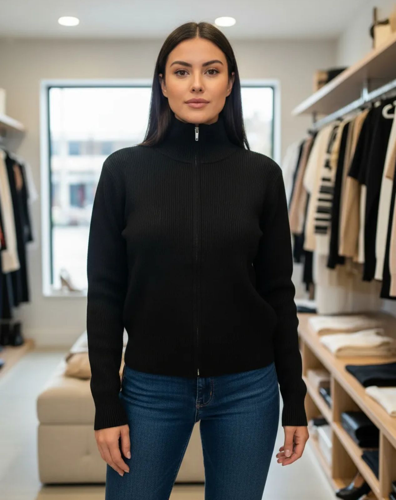 Suéter de Dama con cierre