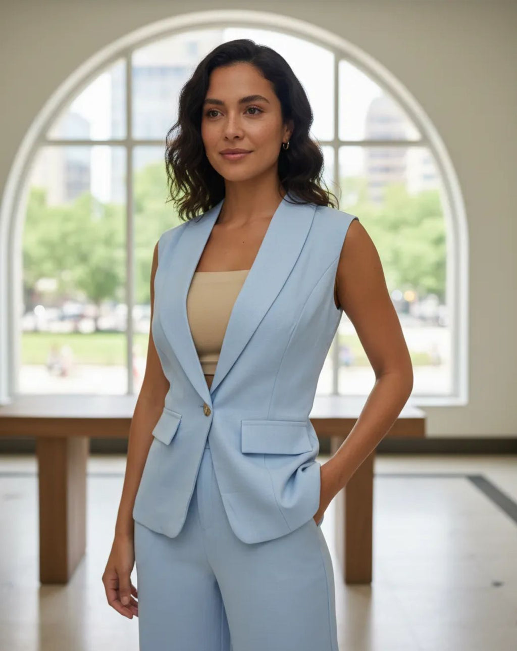 Conjunto de Dama Saco y pantalon de 2 pzs