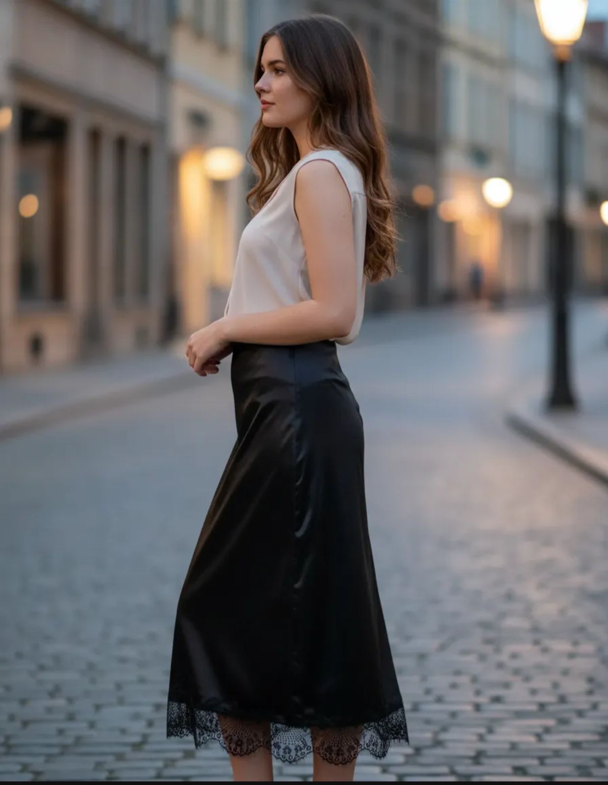Falda de Dama satin