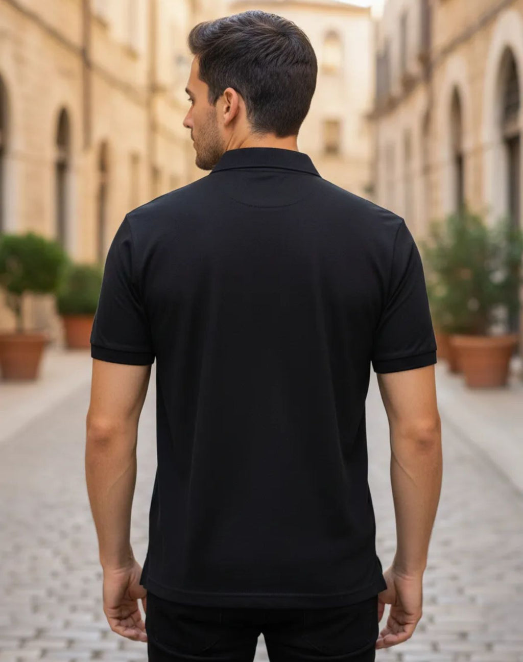 Playera de Caballero tipo polo Pavini