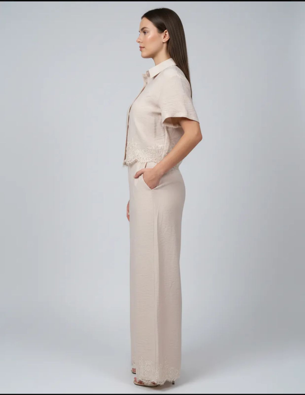Conjunto de Dama 2 piezas camisa y pantaloon