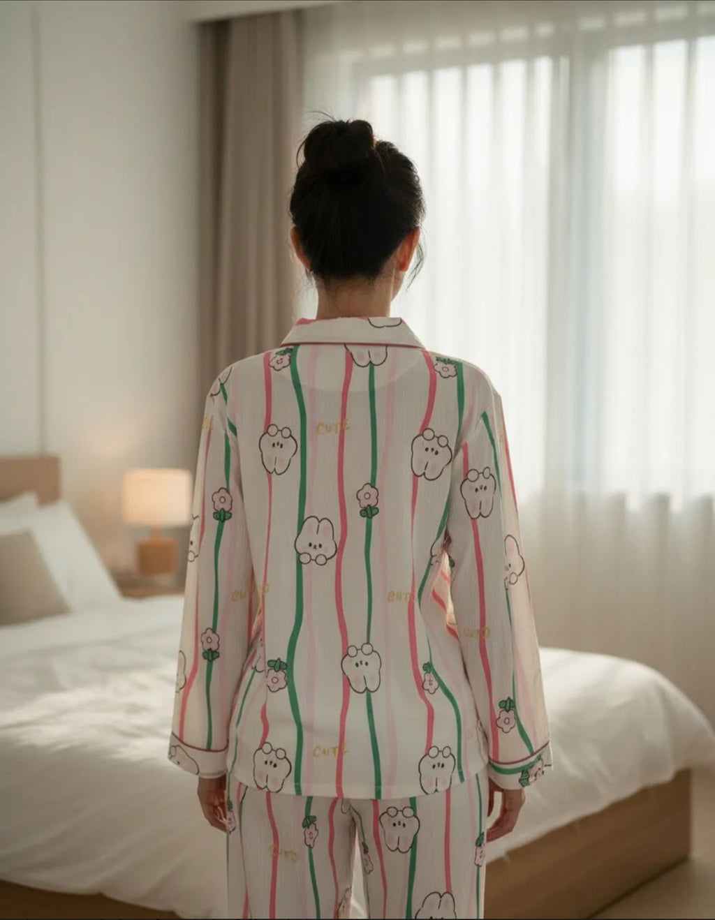 Pijama de Dama monograma de animales