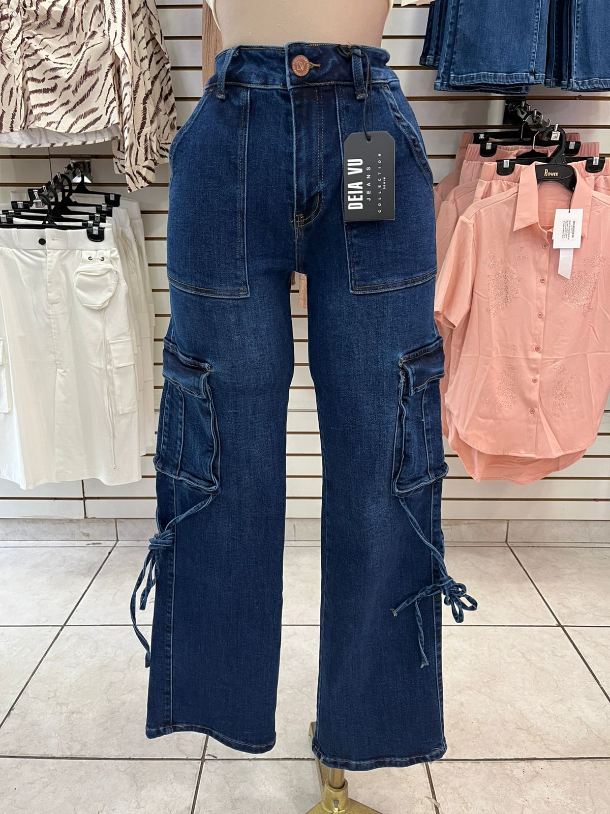 Jeans de Dama tipo Cargo