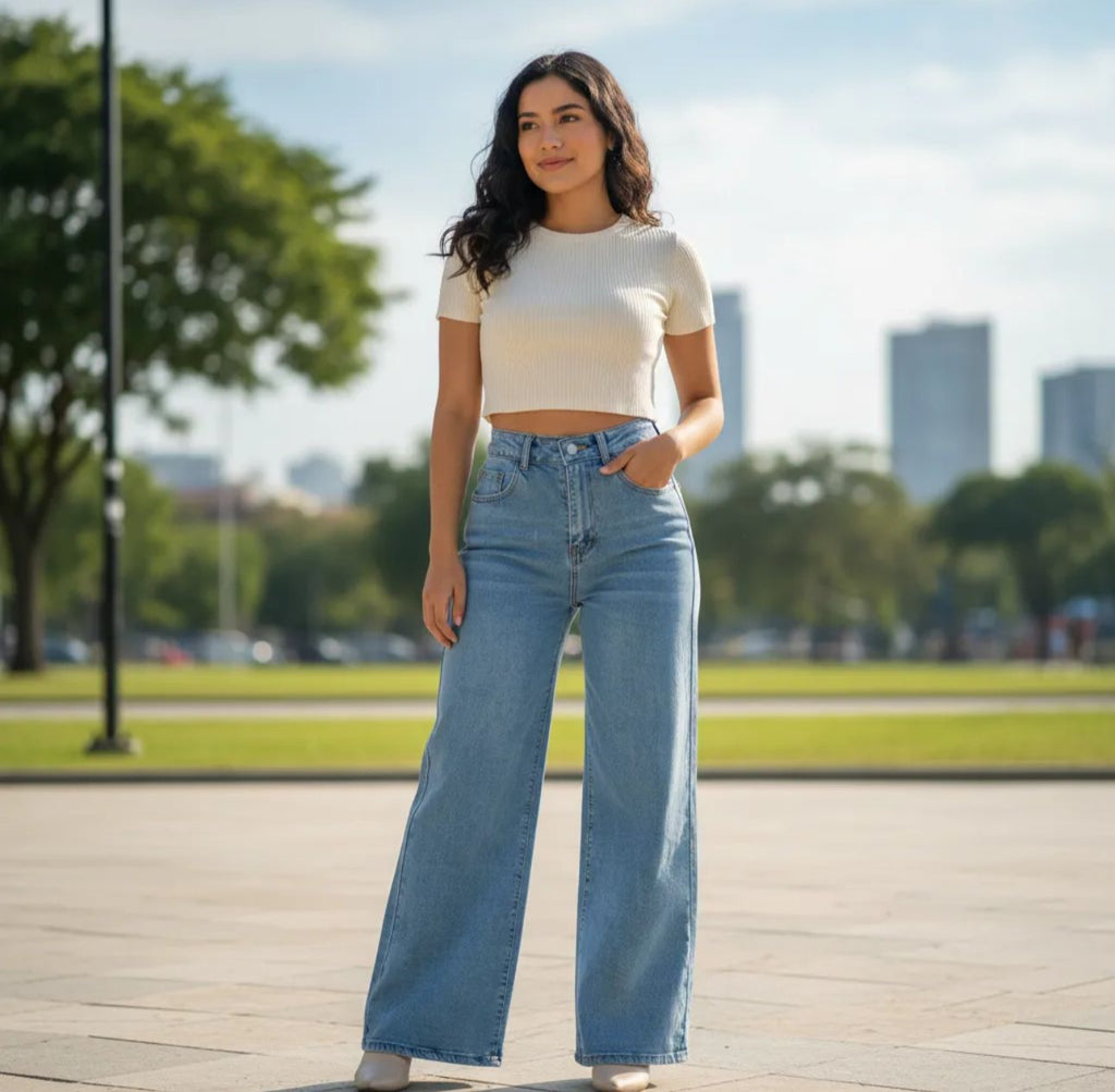 Jeans de Dama surprise corte Wide leg