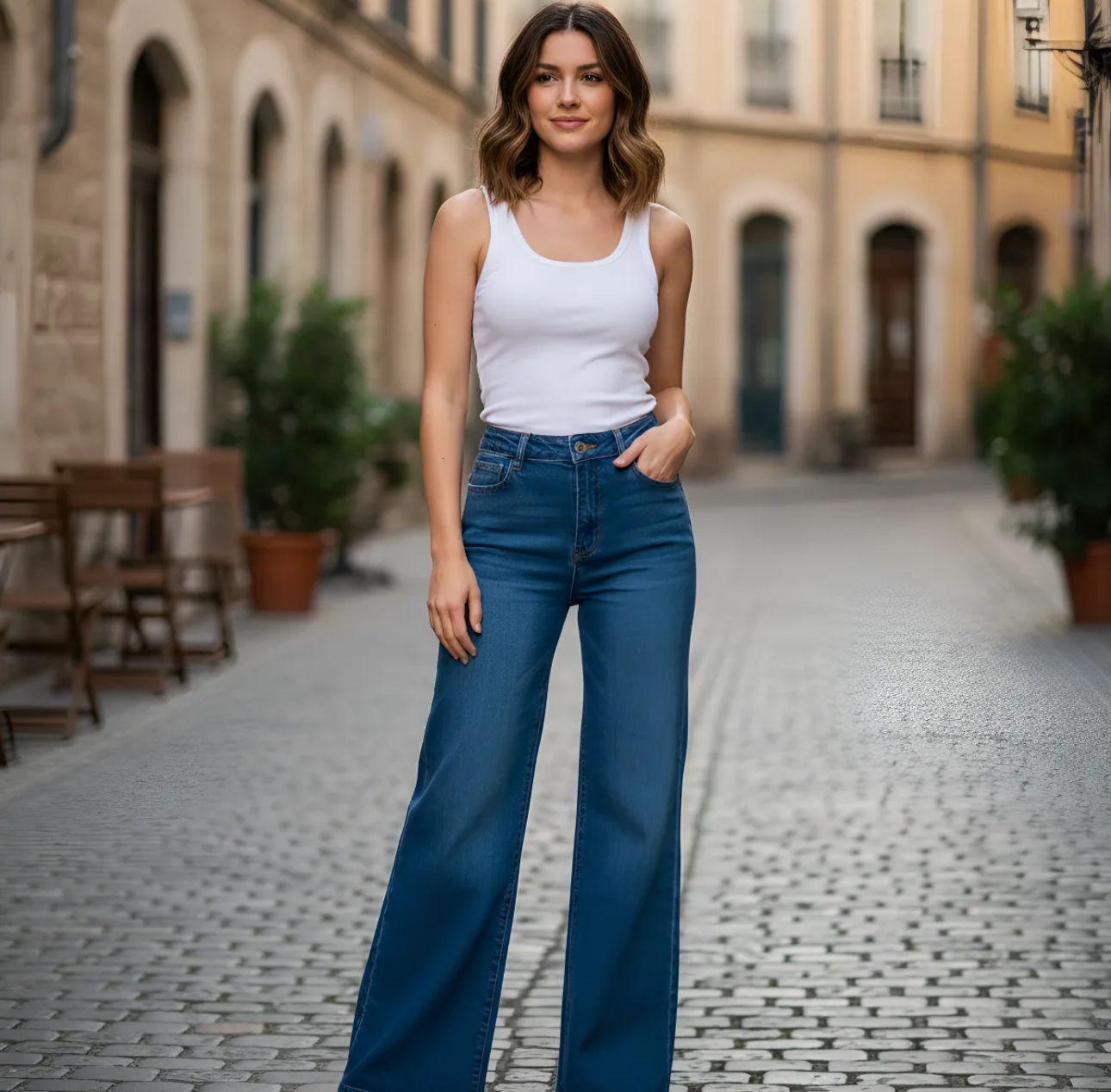 Jeans de Dama surprise corte Wide leg