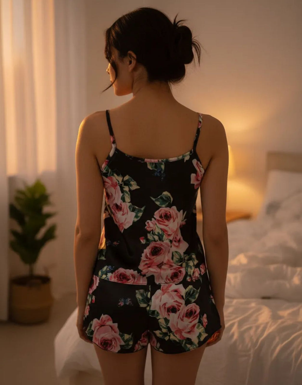 Pijama de Dama short y blusa de tirantes