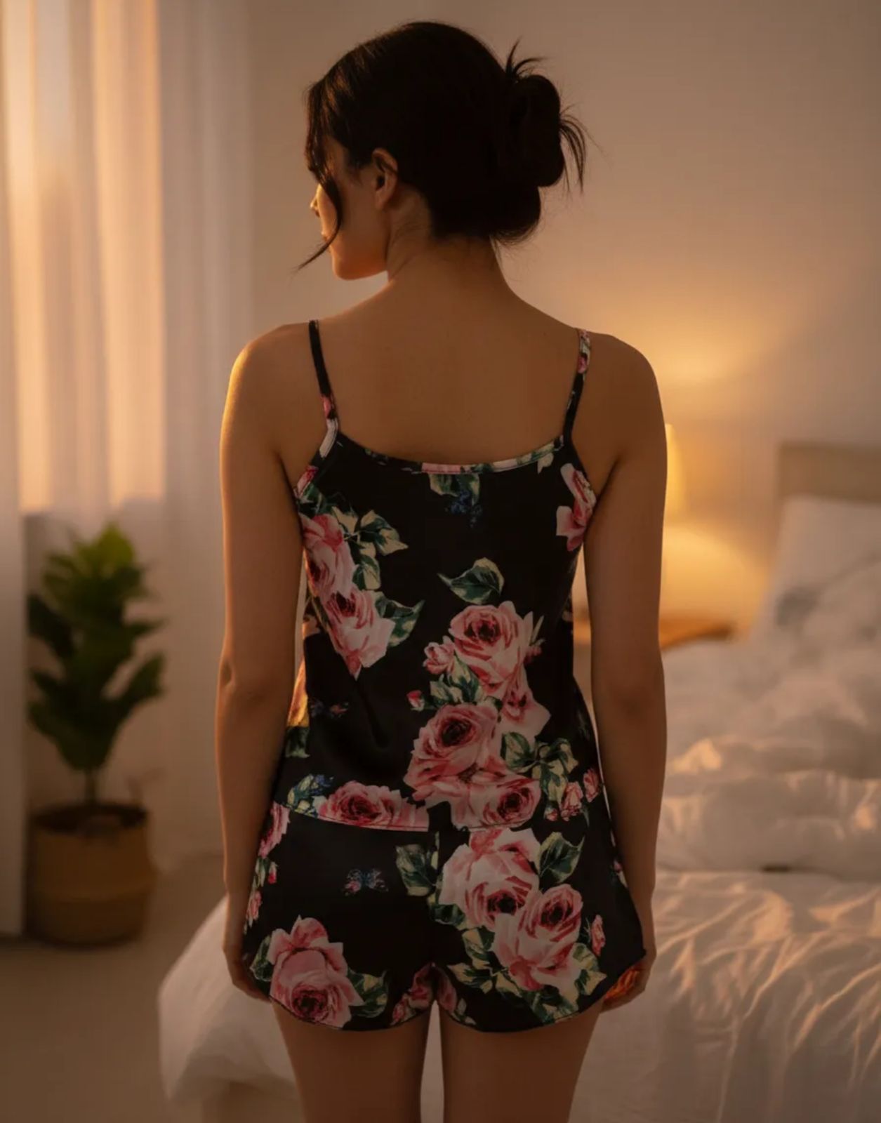 Pijama de Dama short y blusa de tirantes