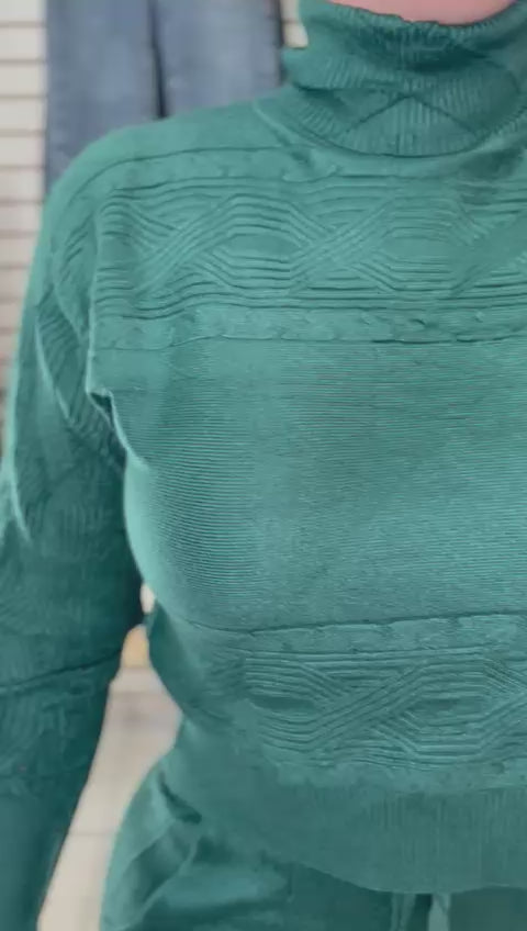 Conjunto de Dama de 2 pzs cn cuello de tortuga